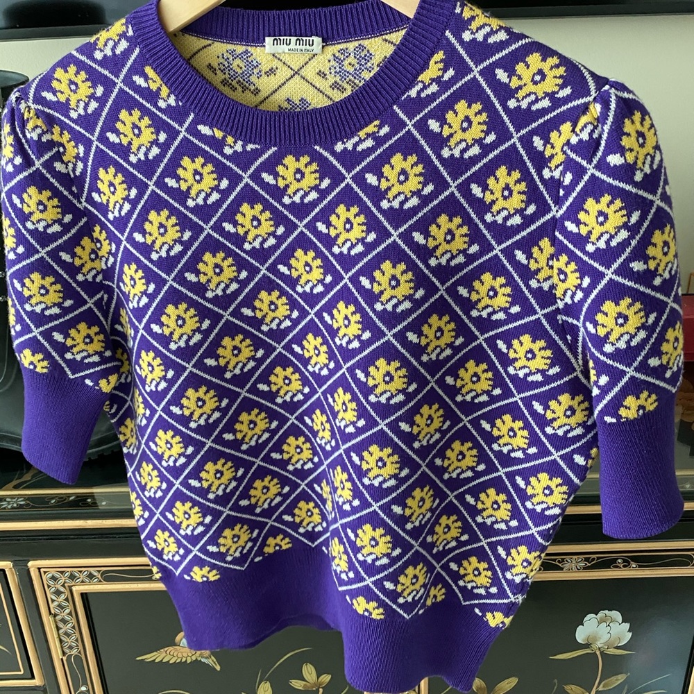 100% AUTHENTIC MIU MIU SWEATER! LIKE NEW